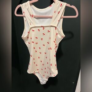 Cherry Print Sleeveless Bodysuit